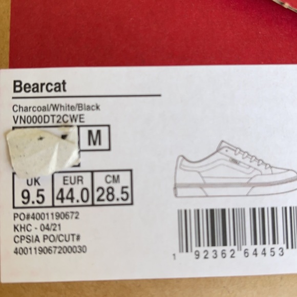 Vans Bearcat Charcoal/White/Black men’s - Picture 16 of 16